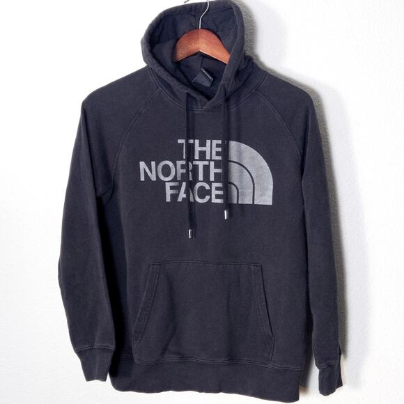 The North Face Tops - The North Face Hoodie Size S Gray Logo Pullover Cozy Outdoor Casual